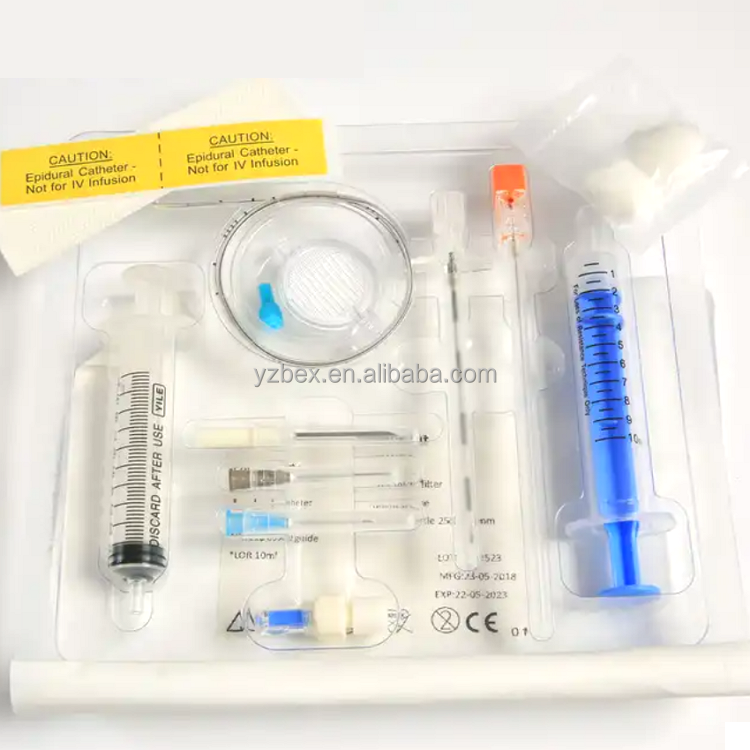 hot selling Medical epidural spinal anesthesia pain kit combine kit  combine spinal and epidural kit