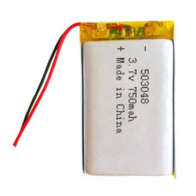 Customized batterie 503048 5v 800mah 3.7v 750mah lipo battery 053048 li polymer rechargeable battery