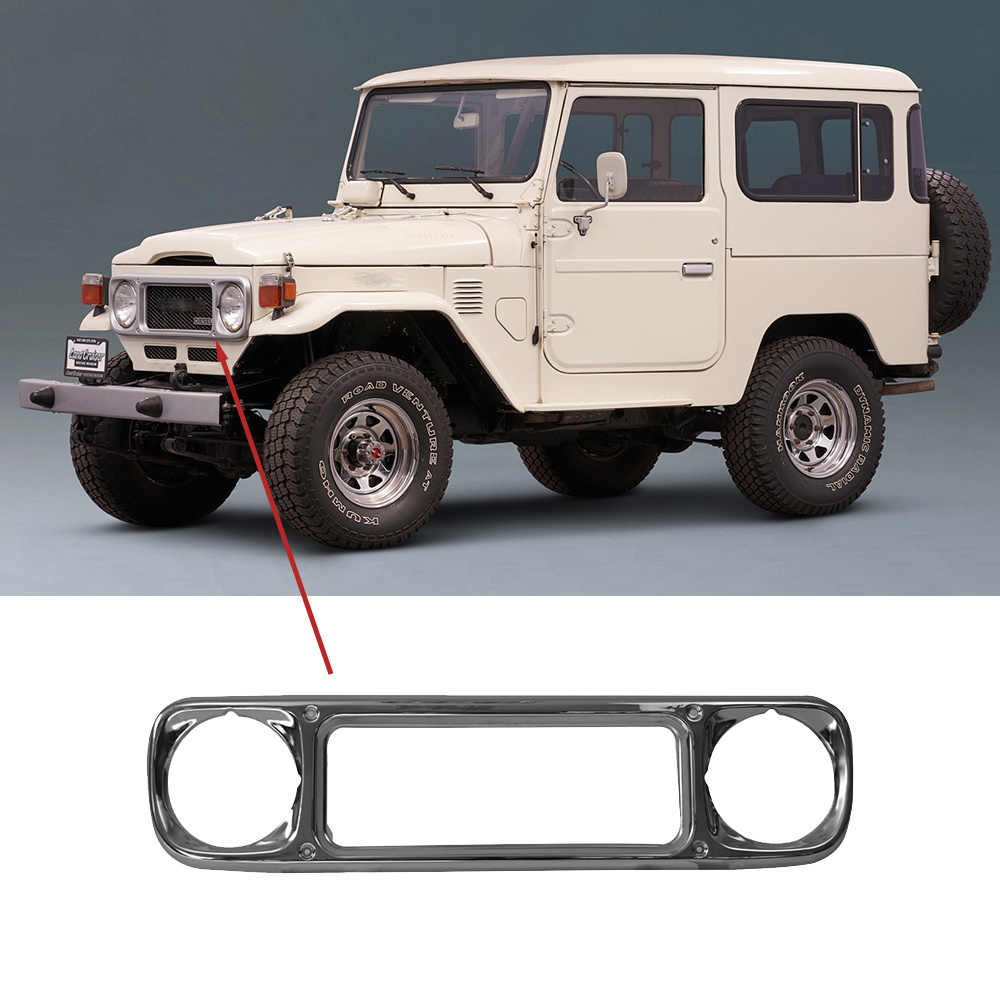 Front Headlight Bezel chrome radiator grill for landcruiser FJ40 HJ40 BJ40 FJ45 HJ45 OEM 53111-90301