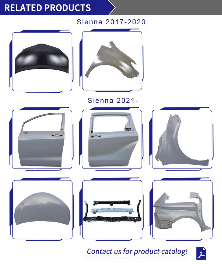 Whole Body Shell Car Metal Front Fender,Engine Hood,Tailgate,Engine Hood for Toyota Land Cruiser,Camry,Corolla,Hilux,Sienna,RAV4