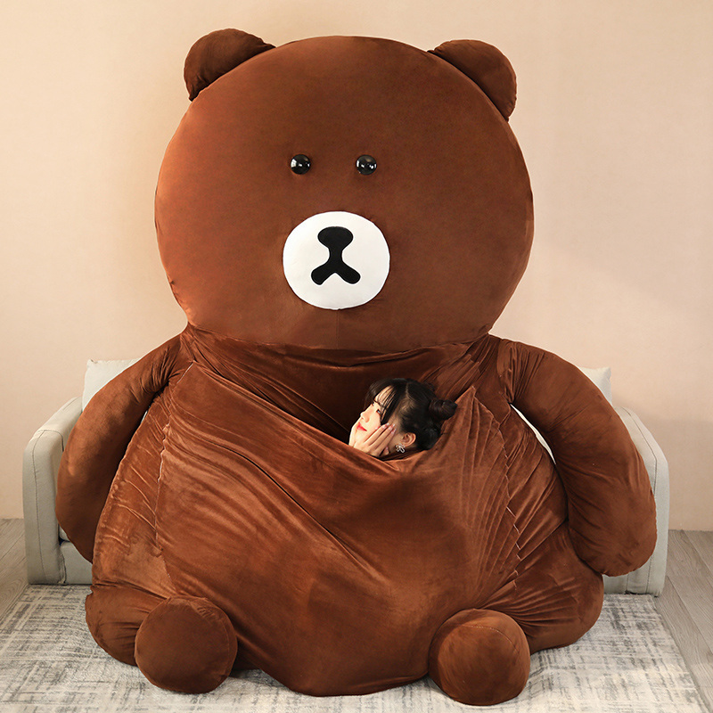 Teddy bear plush bed sofa stuffed bed with different shape custom lazy bag bed for adult or kids