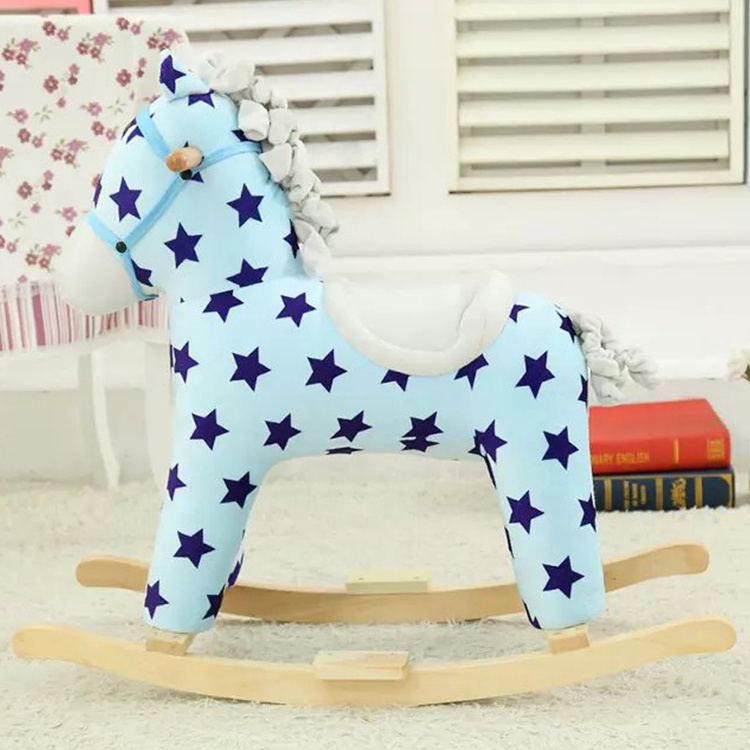 Wholesale 3 to 8 years old Ride on Animal Rocking Horse Toys for Kids Horses Riding Toys