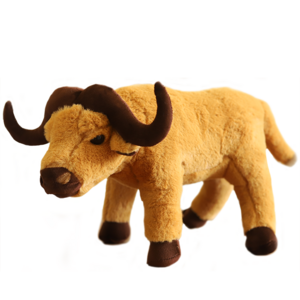 Customize Soft stuffing Bull Yak Buffalo Cow Plush Cow kawaii Soft Plush Toy Cow Animal wholesale