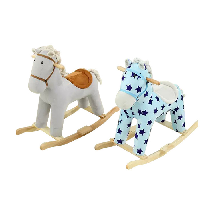 Wholesale 3 to 8 years old Ride on Animal Rocking Horse Toys for Kids Horses Riding Toys