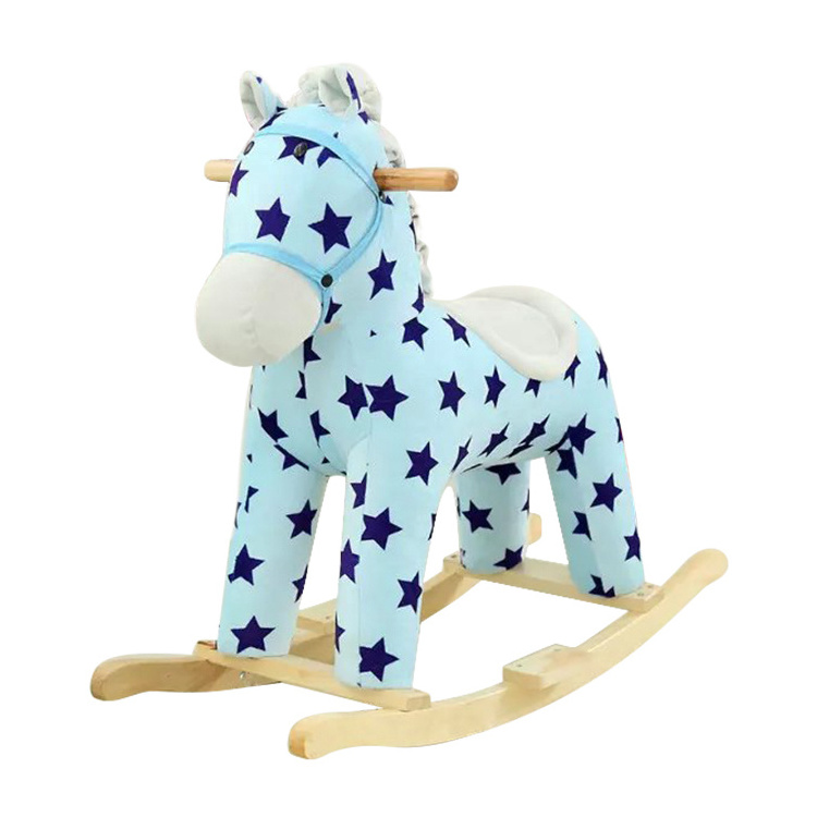 Wholesale 3 to 8 years old Ride on Animal Rocking Horse Toys for Kids Horses Riding Toys