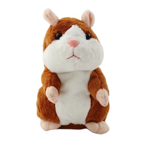 Pet Christmas Toy Speak Talking Sound Record Hamster Educational Plush Toy for Children Christmas Gift Talking Hamster Toy