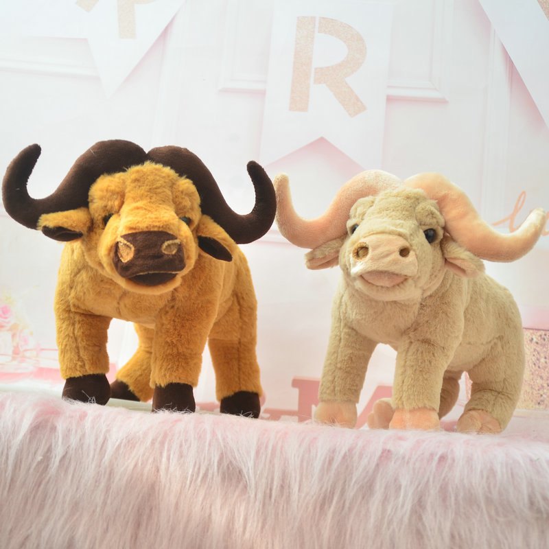 Customize Soft stuffing Bull Yak Buffalo Cow Plush Cow kawaii Soft Plush Toy Cow Animal wholesale