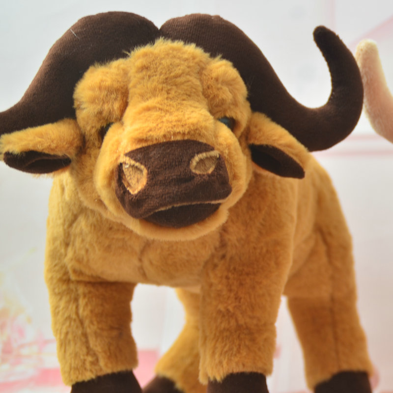 Customize Soft stuffing Bull Yak Buffalo Cow Plush Cow kawaii Soft Plush Toy Cow Animal wholesale