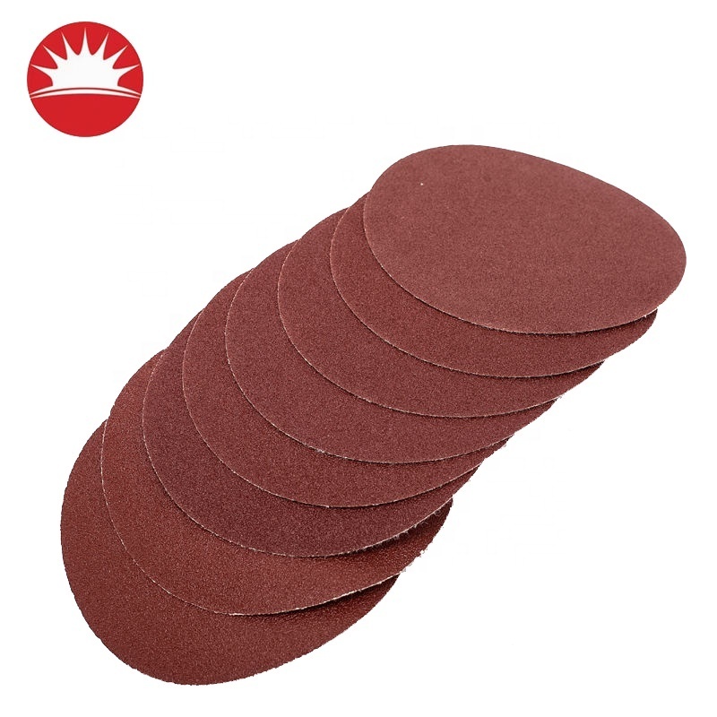 Fast Selling New Products Metal Aluminium Oxide Grits 40-1000 Red  Sanding Disc Sandpaper