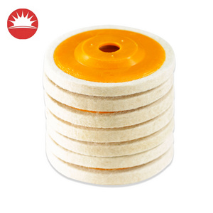 Factory Wholesale Polishing 100% Wool Hard Glass Polishing 100mm 4 Inch Wool Felt Wheel,Wool Felt Flap Wheel