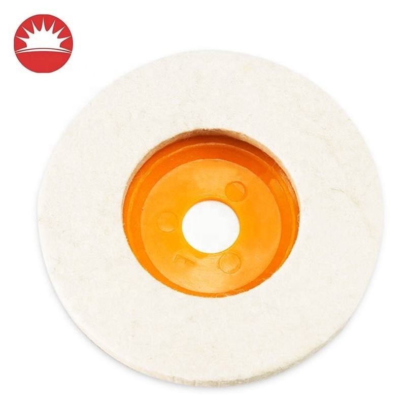 2024 Hot Selling In Chinese Factories Wool Polishing Wheel Buffing Pads Angle Grinder Wheel Felt Polishing Disc For Metal