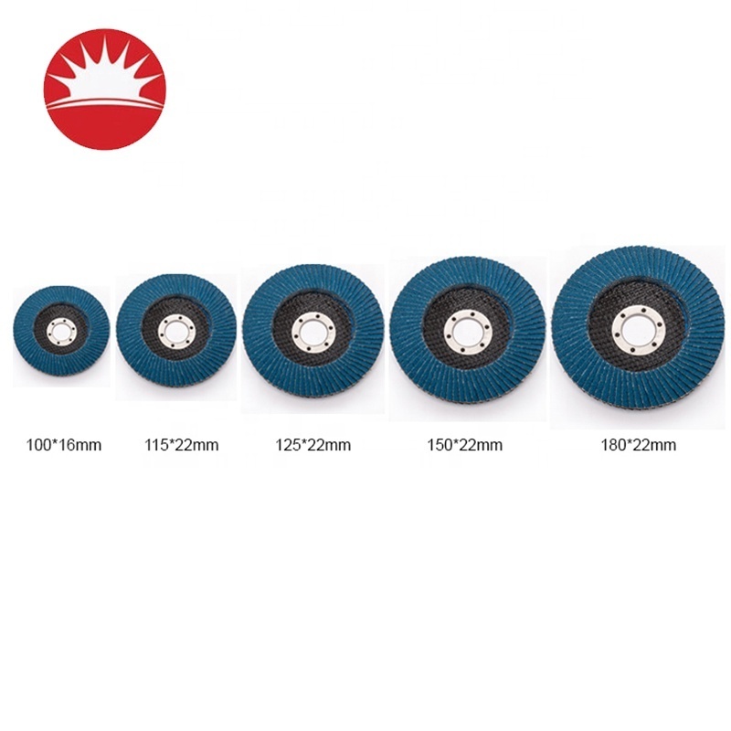 40#~400#Grit T29/T27 115mm Grinding Polishing Finish Flexible Zirconia Oxide Flap Disc