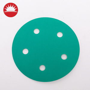 OEM ODM P40-P2000 125mm 5 Holes Abrasive Discs 150mm Hook And Loop Sanding Disc Sandpaper Sander Round Sand Paper