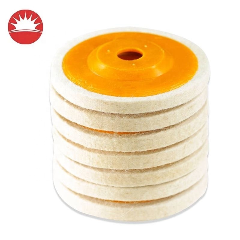 2024 Hot Selling In Chinese Factories Wool Polishing Wheel Buffing Pads Angle Grinder Wheel Felt Polishing Disc For Metal