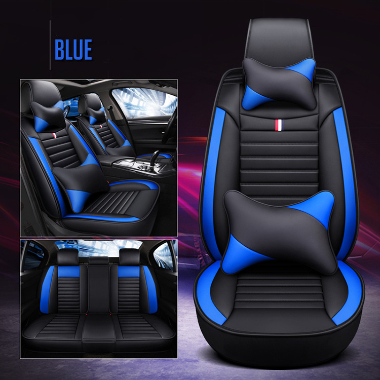 Custom Black Red Car Seat Covers Full Set Luxury Designed Polyester Universal Car Seat Covers Sit Cover For Cars