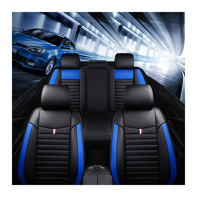 Custom Black Red Car Seat Covers Full Set Luxury Designed Polyester Universal Car Seat Covers Sit Cover For Cars