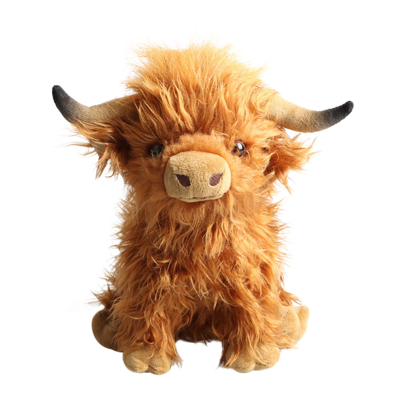 Creative Plush Animal Toy Cute Yak Doll Lifelike Plush Toys Yak