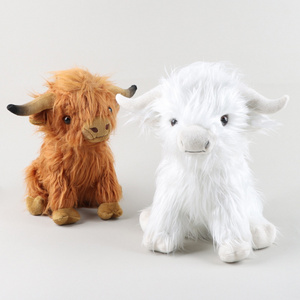 Creative Plush Animal Toy Cute Yak Doll Lifelike Plush Toys Yak