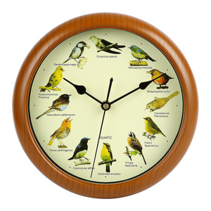 Home Decoration Wall Clock Enjoy 12 Seconds of Bird With Call Song from 12 favourite birds singing