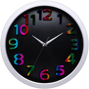 Household wall clock living room daily modern simple colorful clock quartz clock