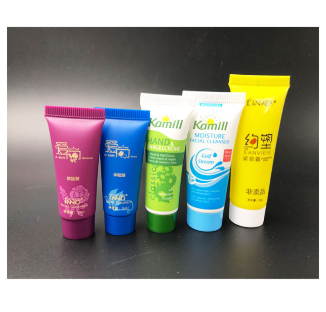 2021 hot sale ecofriendly cosmetic tube packaging squeeze plastic cosmetic aluminum tubes with end sealed