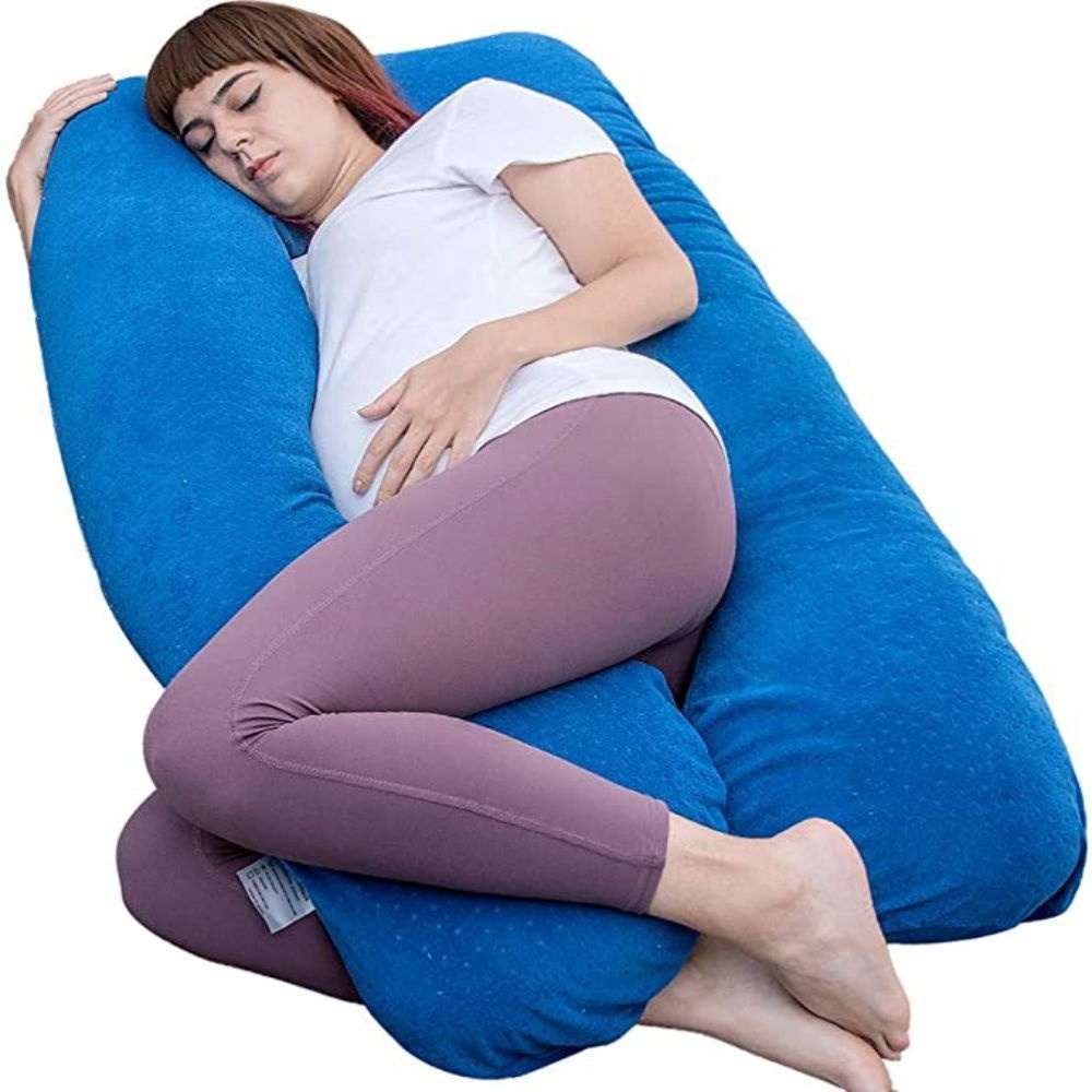 high quality comfortable memory foam u-shape pregnancy maternity pillow