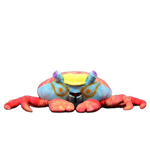 Lifelike American Red Crabs Plush Toy Huggable Crab Stuffed Animals Toys Extra Soft Sea Life Plushie Christmas Gifts