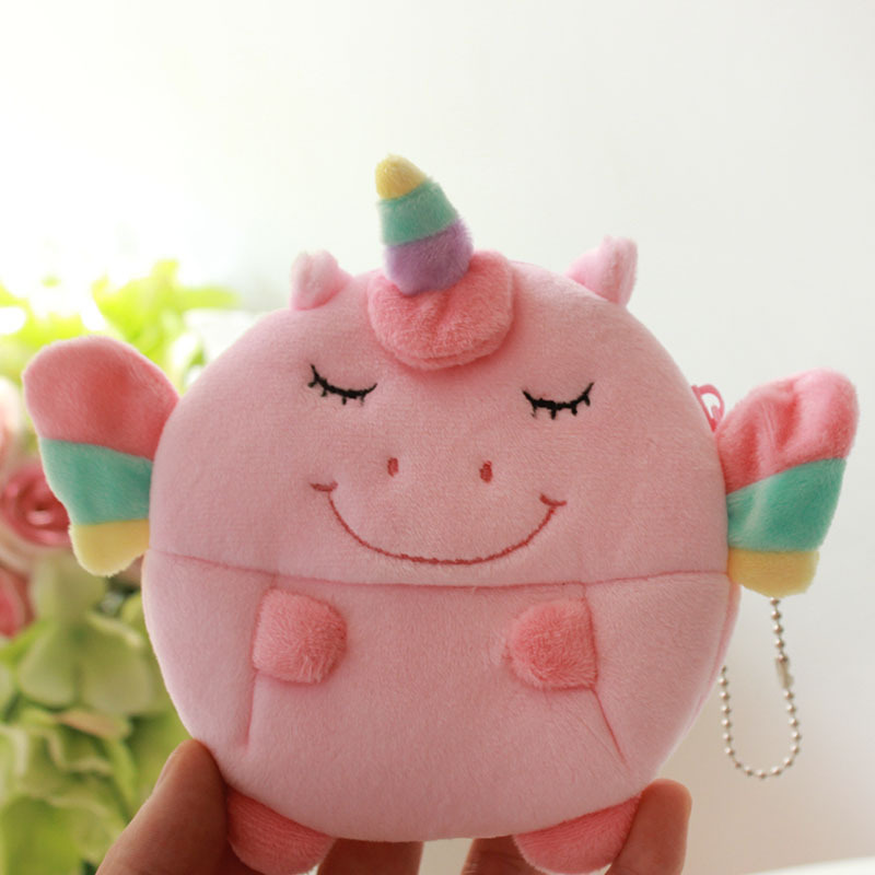 Wholesale Pink Cute Plush Cartoon Girl Unicorn Bag Schoolbag Kid Stuffed Backpack Unicorn