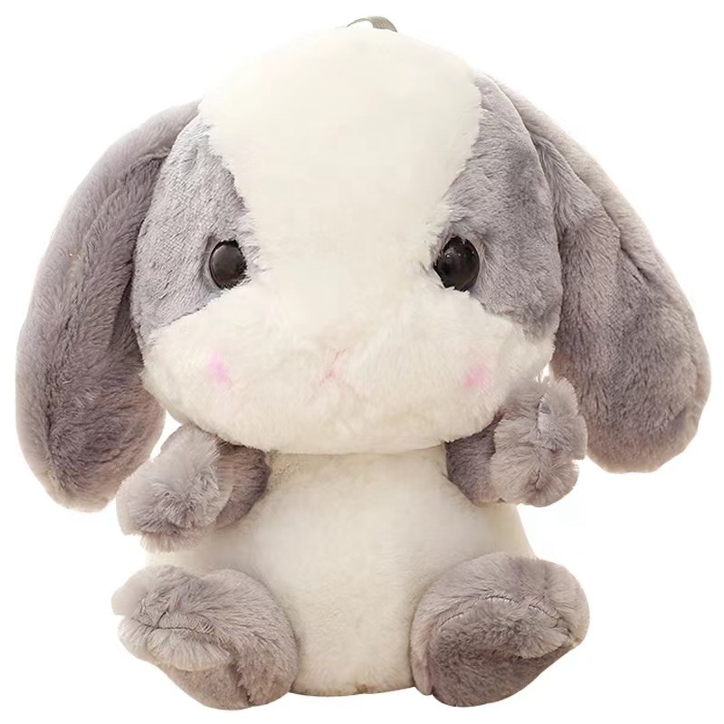 Wholesale cute soft backpack anime lop-eared rabbit kids bag toy marshadow plush school bag high quality bunny backpack