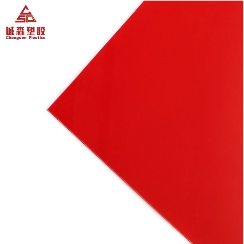 Wholesale Custom Made Extruded Acrylic / Tpu Capped Abs Red Plastic Sheet