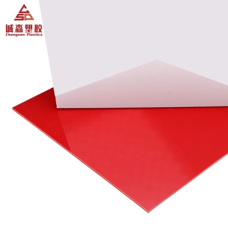 Wholesale Custom Made Extruded Acrylic / Tpu Capped Abs Red Plastic Sheet