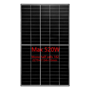 Half Cell PV Module Mono Solar Panel Hot Sell Black 450W 550W 600W 700W 10BB 12BB 560W PV 182 Mm Big Size Solar Power System CY