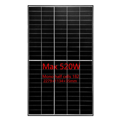 Half Cell PV Module Mono Solar Panel Hot Sell Black 450W 550W 600W 700W 10BB 12BB 560W PV 182 Mm Big Size Solar Power System CY