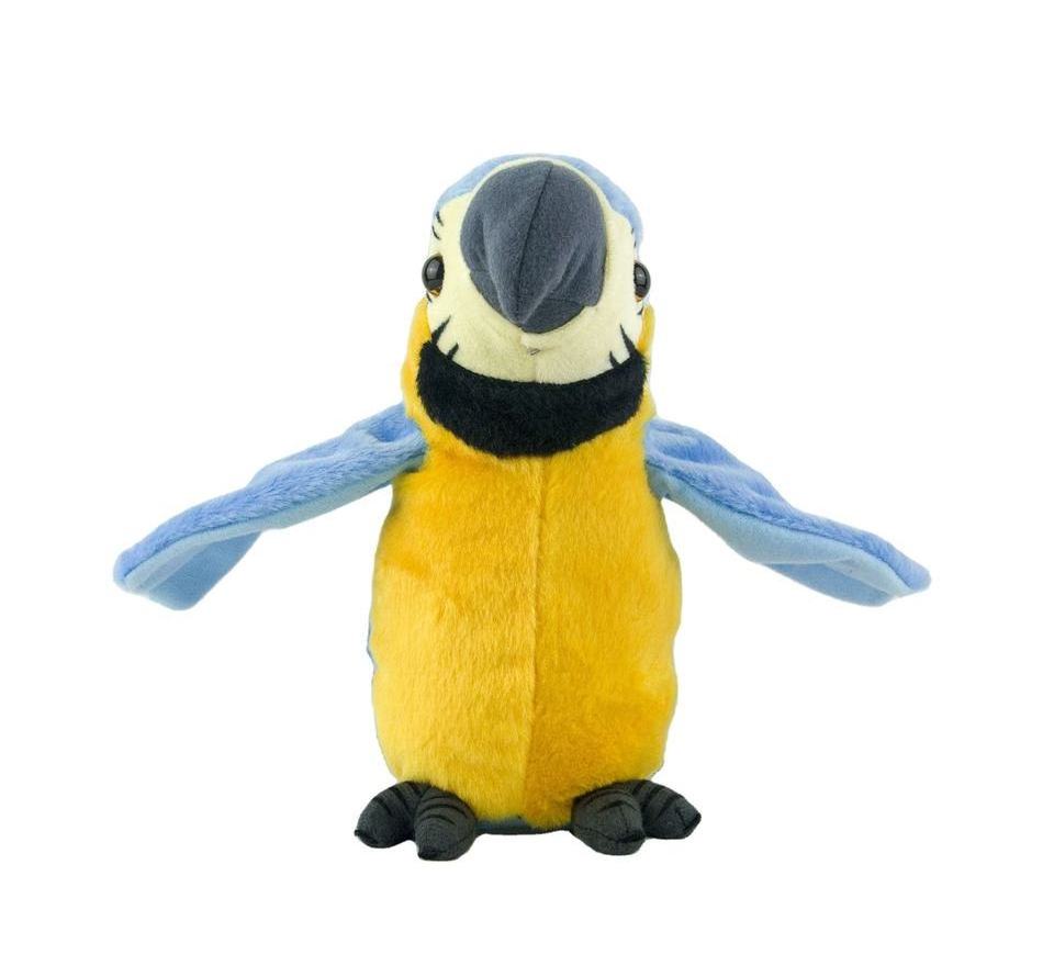 2024 Hot Sound Sensor Record Speaking Doll Plush Talking Back Parrot Soft Electrical Stuffed 20cm