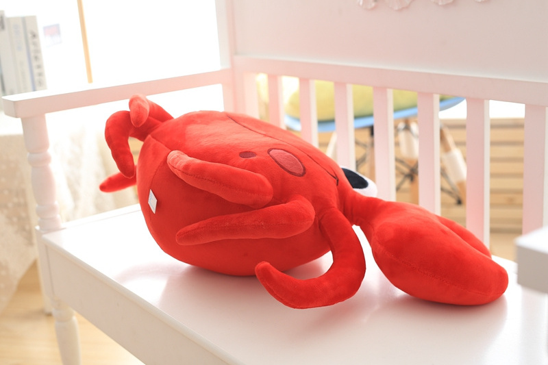 Home Office Decoration Sea Animal Soft Stuffed Cushion Crab-shape Plush Pillow Toys Red Blue Crab Toy Baby Plush Toy for Kids