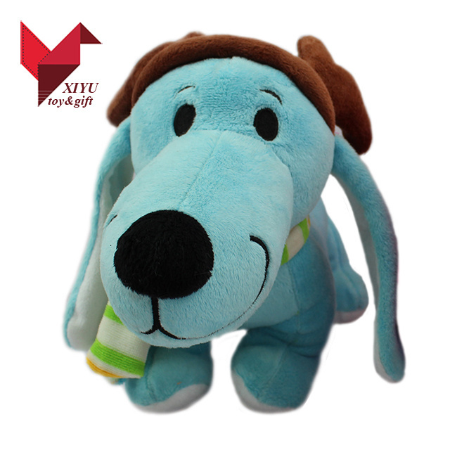 Wholesale Promotional Gift New Style Custom Animals Plush Stuffed Animal Blue Dog with Long Nose