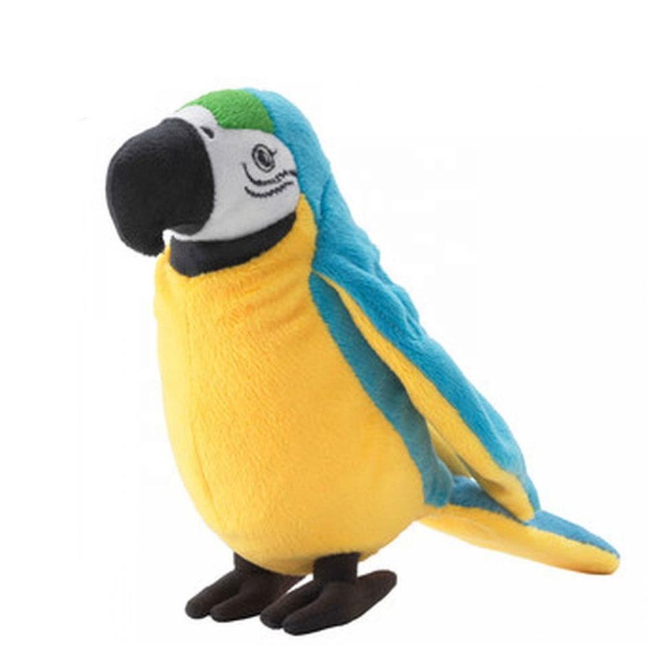 2024 Hot Sound Sensor Record Speaking Doll Plush Talking Back Parrot Soft Electrical Stuffed 20cm