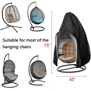 Patio Hanging Chair Cover Waterproof Swing Chair Cover with Zipper