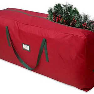 600D Oxford Xmas Large Container Durable Zipper Waterproof Christmas Tree Storage Bag