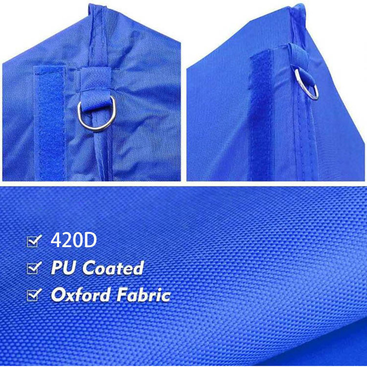 Diy Waterproof outdoor 420D Oxford Cloth blue color Garden Roof Replacement Gazebo Pop Up Canopy Tent