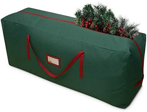 600D Oxford Xmas Large Container Durable Zipper Waterproof Christmas Tree Storage Bag