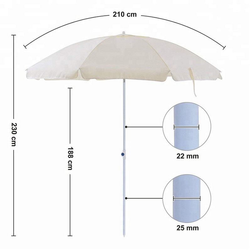 Customized large size 48 inches beach chair clamp  folding umbrella print ads portable patio umbrella