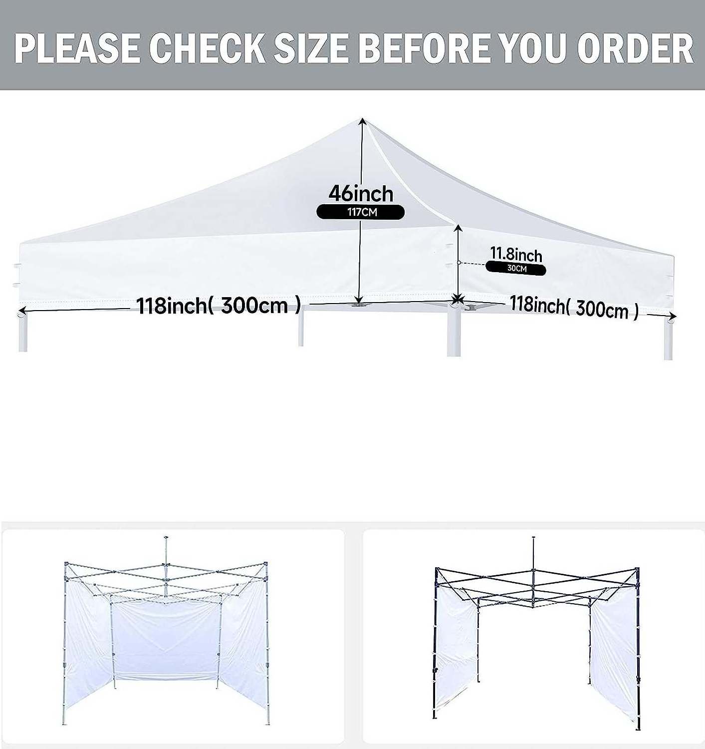 10x10 Canopy Replacement Canopy Top,Canopy Cover ONLY