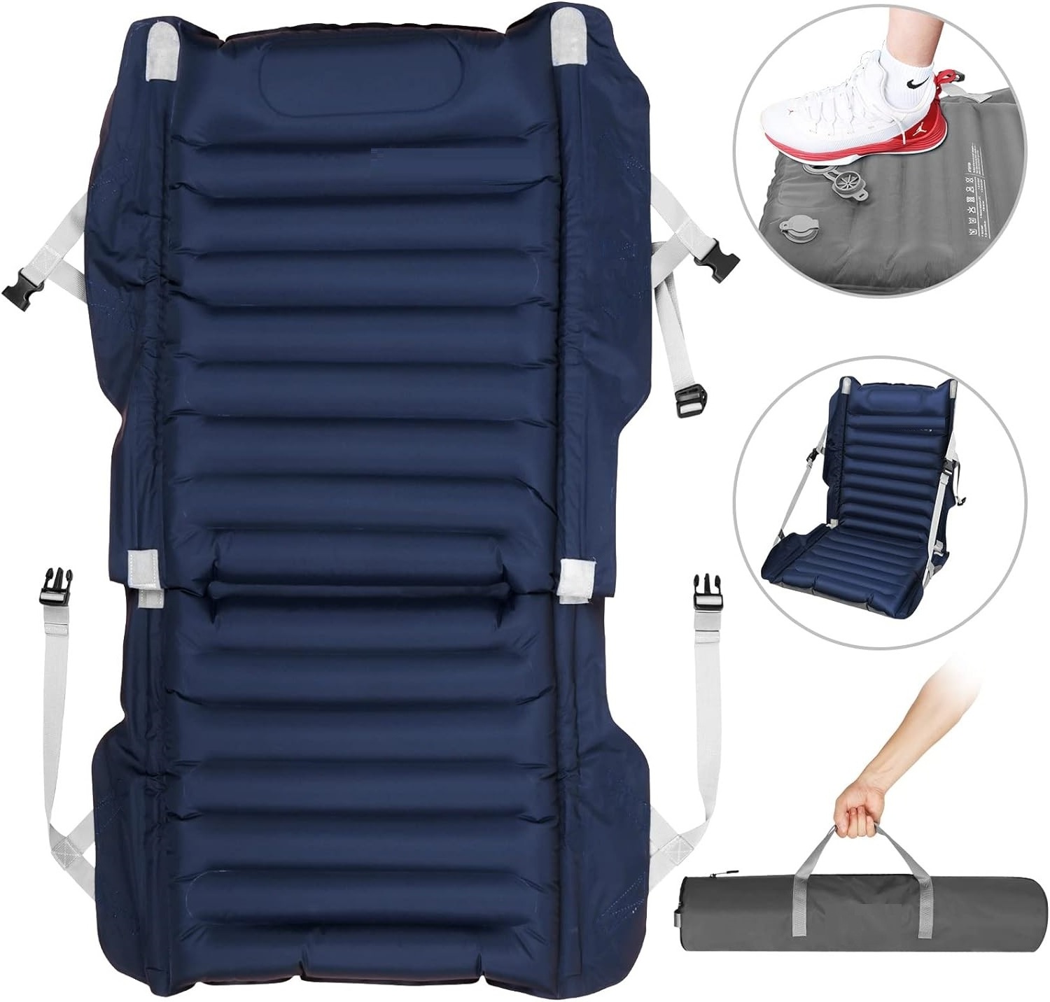 Lightweight Air Seat Cushion Self Inflating Air Seat Cushion with Built-in Pump