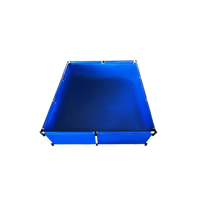 1000L~50000L Durable Foldable Portable PVC Tarpaulin Canvas Water Fish Farming Aquaculture Rectangular Tank Pond Pool