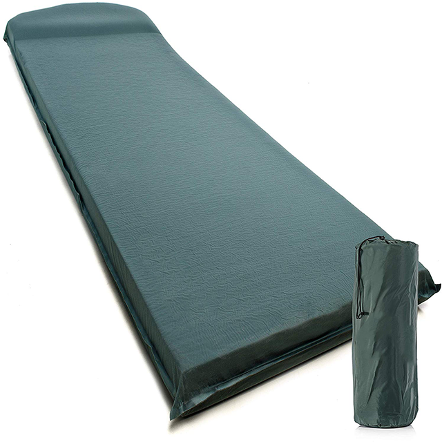 Lightweight Self Inflating Mattress Pad Bed with Insulated Soft Foam for Camping Sleeping Backpacking Tent Picnic Beach car suv