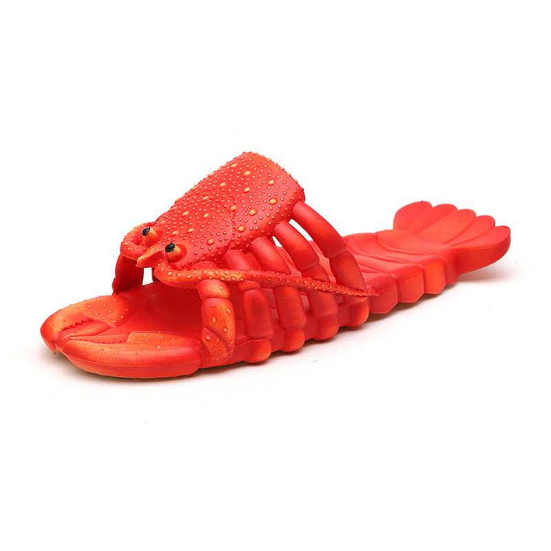 Summer Lobster Flip flops Funny Sandals Slippers Unisex Lobster Shoes Pool Beach Party Slipper for Women Men & Kid