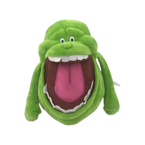 Funny Halloween Toys Soft Cartoon Anime Sleep Plush Pillow Green Ghostbuster PP Cotton Stuffed Plush Doll Toys for Kids