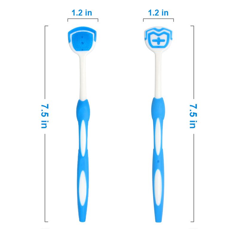 2023 New Design Silicone Cleaner Tongue Brush, Tongue Scraper, Cleaner Helps Fight Bad Breath Scrubber for Adults