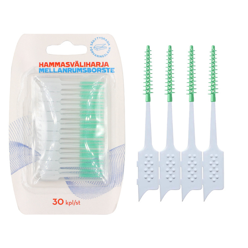 New Disposable Interdental Brush Dental Floss Picks Ended Rubber Toothpick Toothpick Interdental Brush Toothpick